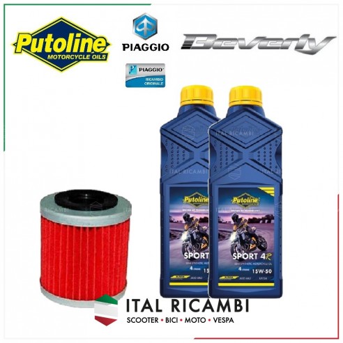 KIT TAGLIANDO FILTRO OLIO PIAGGIO...