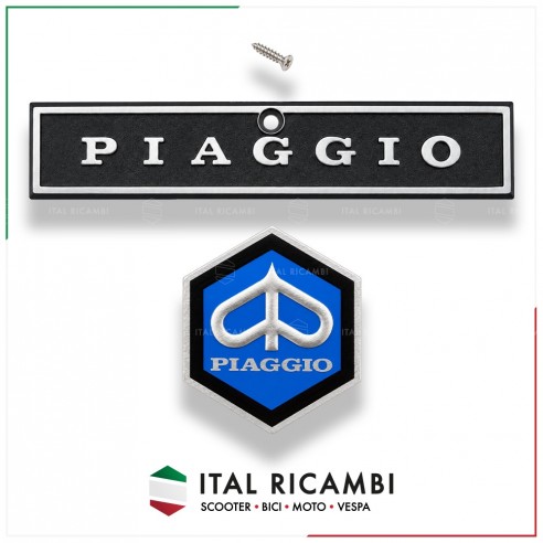 KIT TARGHETTA SCUDETTO LOGO PIAGGIO...