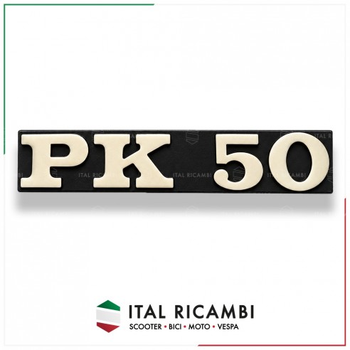 TARGHETTA LATERALE VESPA PK 50 FERRO...