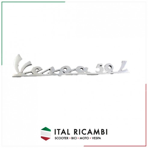 TARGHETTA SCRITTA POSTERIORE  VESPA...