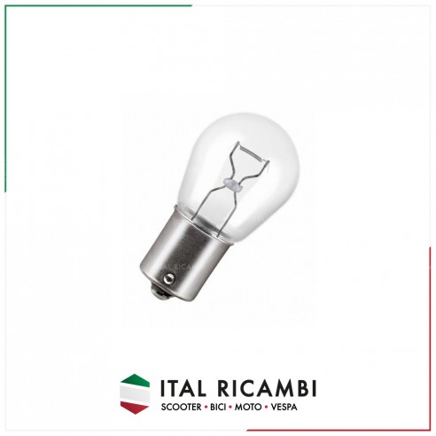 LAMPADA A PALLA 12V 21W BIANCA BA15S