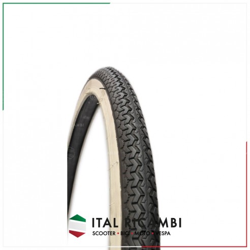 COPERTONE BICI 26 X 1/2 BIANCO NERO