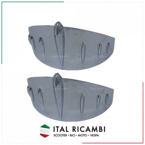 COPPIA VISIERA CROMATA PER FANALINI...