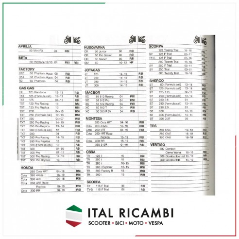 PASTIGLIE FRENO POSTERIORI ENDURO...