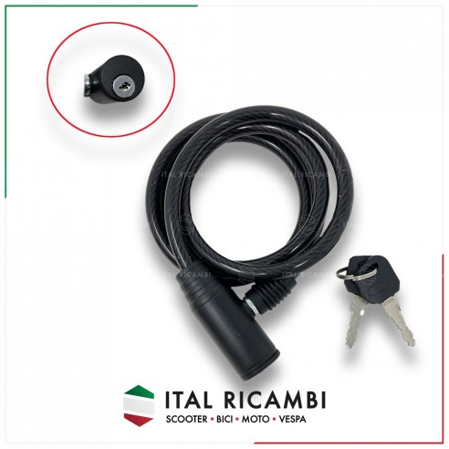 CATENA LUCCHETTO ANTIFURTO BICI CAVO...