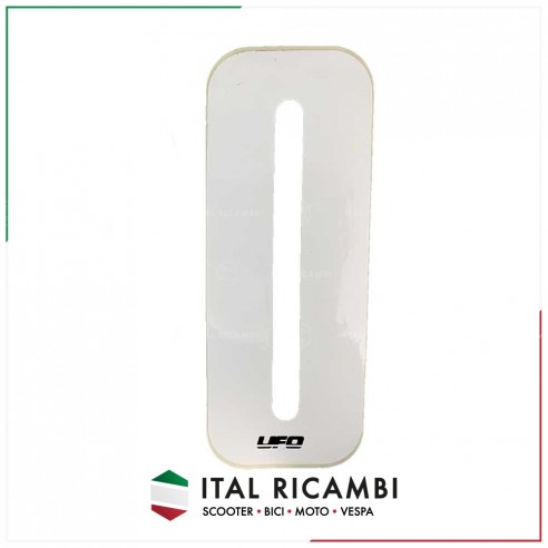 NUMERO 0 ADESIVO 14 X 8,50 BIANCO UFO