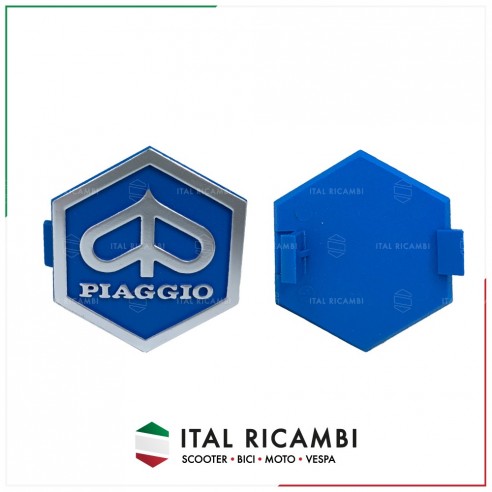 SCUDETTO LOGO PIAGGIO 32MM AZZURRO...