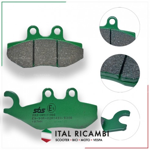 PASTIGLIE FRENO POST PIAGGIO BEVERLY...