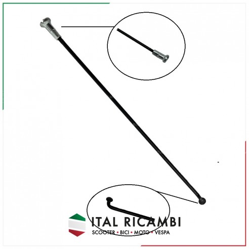 RAGGIO RUOTA BICI NERO MM 134 X2,3...