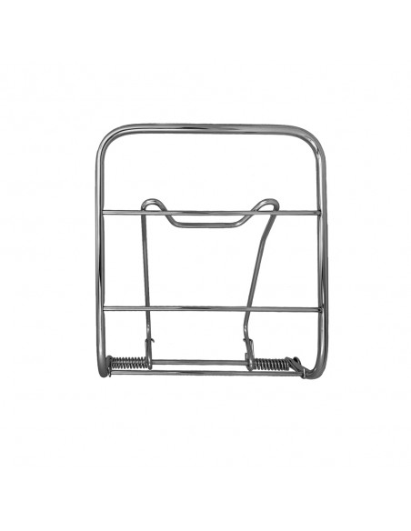 Portapacchi Anteriore In Alluminio Basil Portland, Stile Vintage Con Cinghia Estraibile, Carico 10kg, Nero