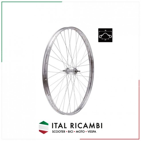 RUOTA BICI R EPOCA ANTERIORE 26 FRENI...