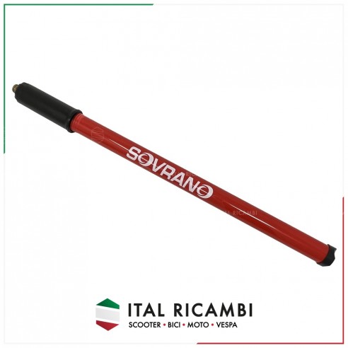 POMPA BICI BICICLETTA ROSSA CON RACCORDO