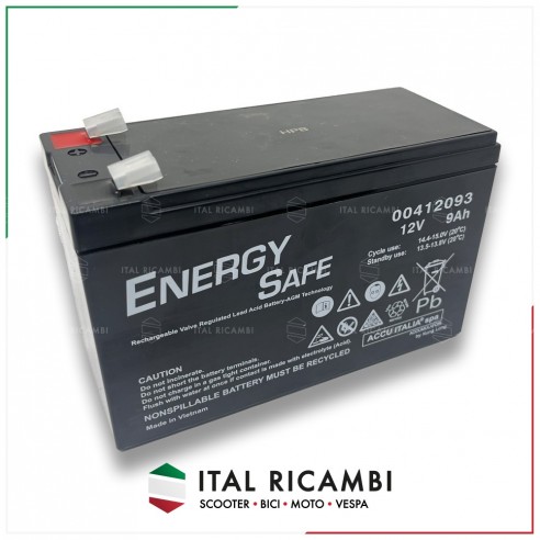BATTERIA 12V 9AH ENERGY SAFE PER...