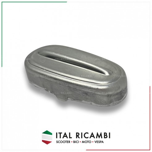 COPERCHIO COPRI MOLLA AMMORTIZZATORE MOZZO ANTERIORE VESPA 50 SPECIAL R L N 90 125 RIF ORIG  070177 PIAGGIO ALLUMINIO SATINATO