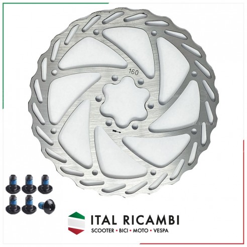 DISCO FRENO BICI UNIVERSALE 160 MM...