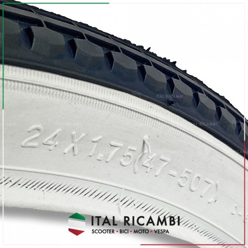 COPERTONE BICICLETTA 24 X 1.75 BIANCO...