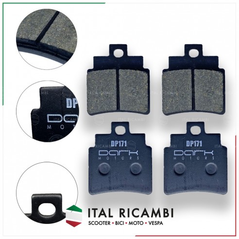 PASTIGLIE FRENO ANTERIORE DINK 50 125...