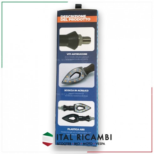COPPIA FRECCE MOTO 9 LED INDICATORI...