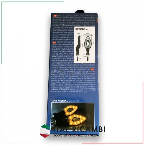 COPPIA FRECCE MOTO 9 LED INDICATORI...