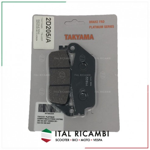 PASTIGLIE FRENO ANTERIORE MOTO HONDA...