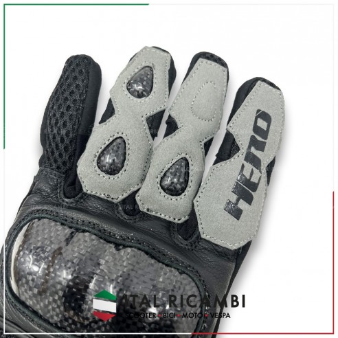 GUANTI MOTO ESTIVI VERA PELLE INSERTI...