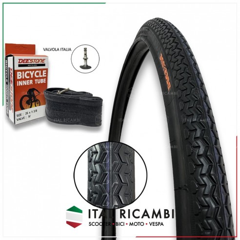 COPERTONE NERO 26 1 3 8 BICI E CAMERA...