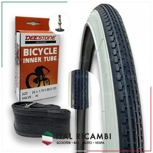 KIT COPERTONE E CAMERA D'ARIA BICI 24...