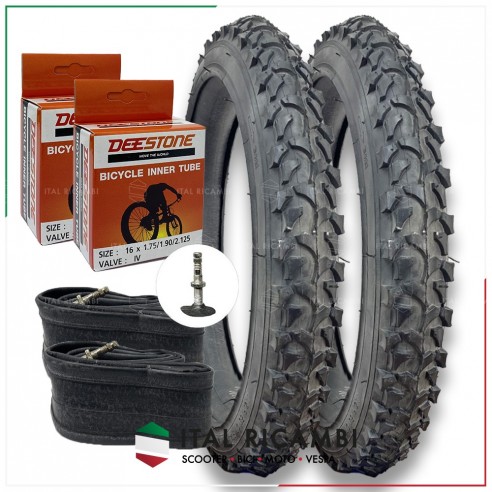 KIT 2 COPERTONI 2 CAMERE D'ARIA BICI...