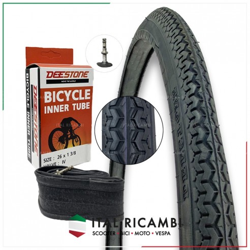 KIT COPERTONE BICI E CAMERA D'ARIA 26...