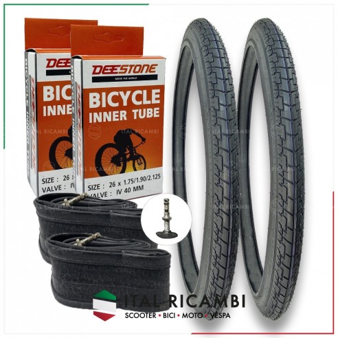 KIT 2 COPERTONI 2 CAMERE D'ARIA BICI...