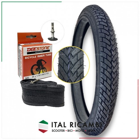 KIT COPERTONE BICI E CAMERA D'ARIA 20...