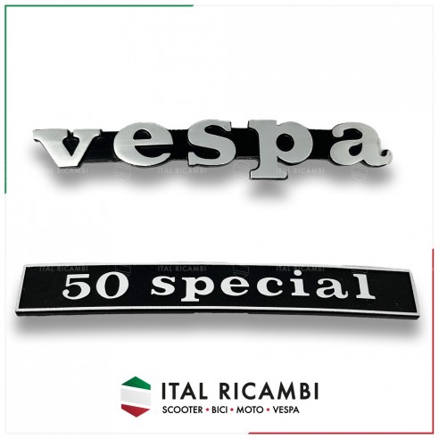 KIT TARGHETTA SCRITTA VESPA 50...