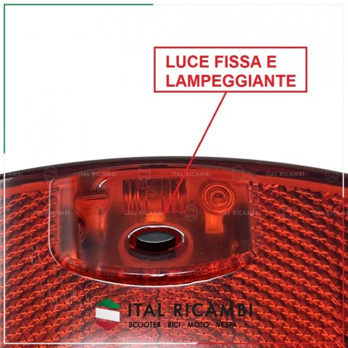 FANALE LUCE BICI LED POSTERIORE AL...