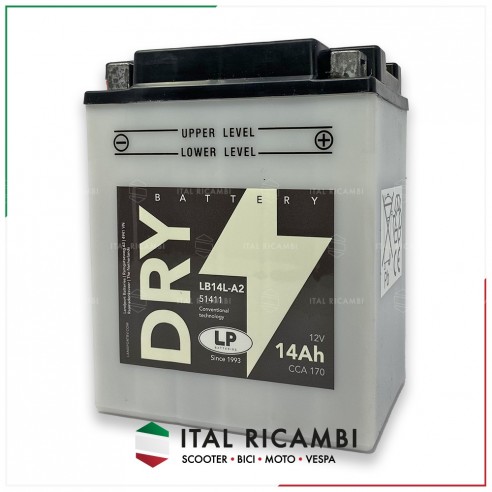 BATTERIA MOTO YB14L A2 12V 14AH...