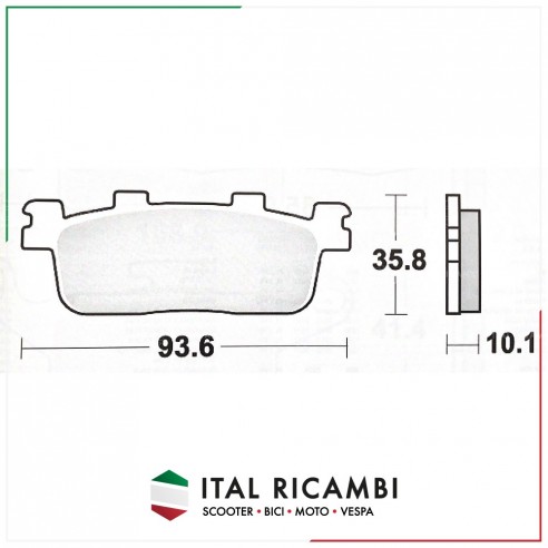 PASTIGLIE FRENO POST KYMCO GT 300...