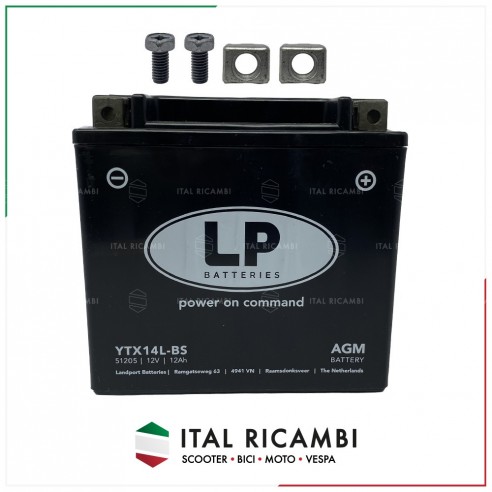 BATTERIA LP YTX14LBS 12V 12 AH HARLEY...