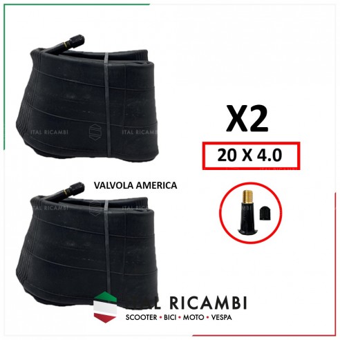 COPPIA DUE 2 CAMERE D'ARIA BICI 20 x...