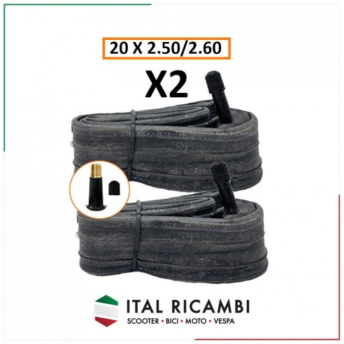 COPPIA DUE 2 CAMERE D'ARIA BICI 20 x...