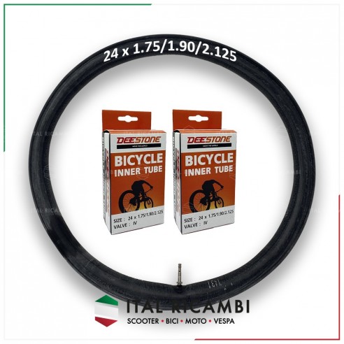 COPPIA DUE 2 CAMERE D'ARIA BICI 24 x...