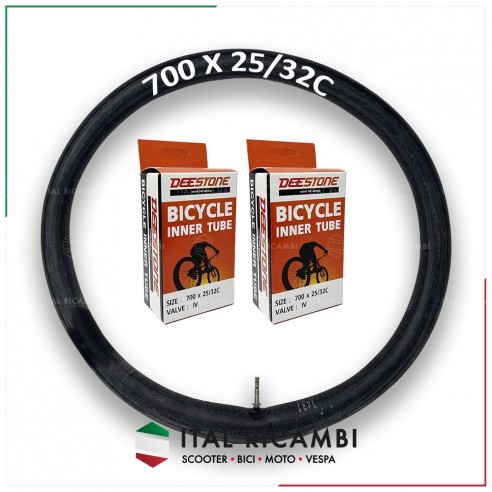 COPPIA DUE 2 CAMERE D'ARIA BICI 700 x...