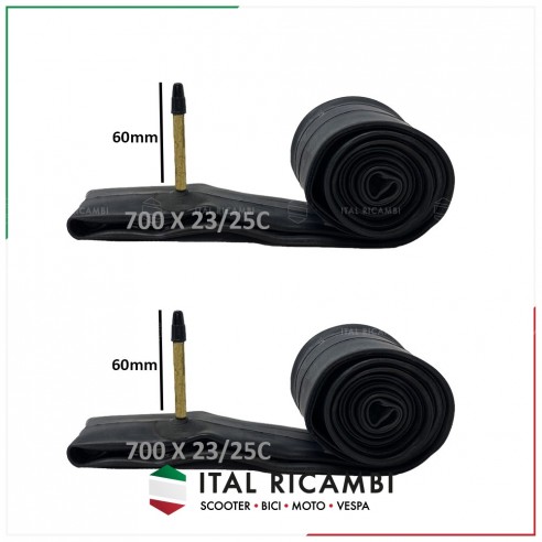 COPPIA DUE 2 CAMERE D'ARIA BICI CORSA...