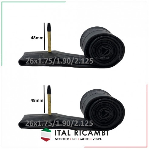 COPPIA DUE 2 CAMERE D'ARIA BICI 26 x...