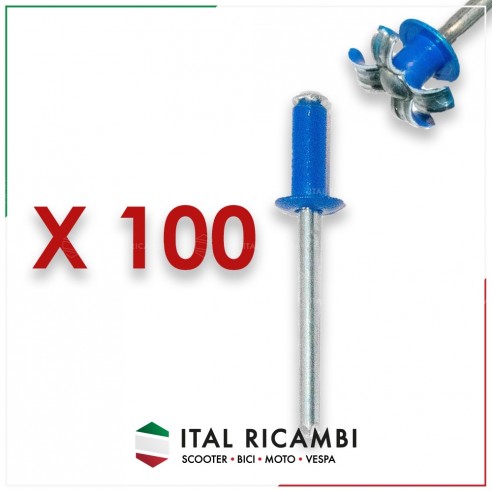 KIT 100 RIVETTI TARGA Ø 4,8x12...