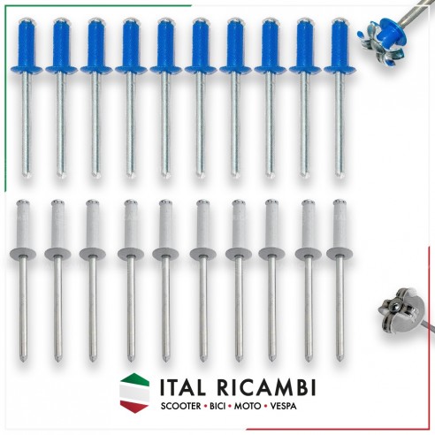 KIT 20 RIVETTI Ø 4,8x12 ALLUMINIO PER...