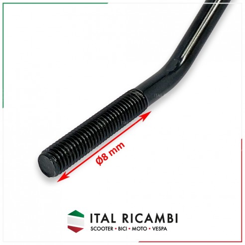 SPECCHIO RETROVISORE NERO Ø105...