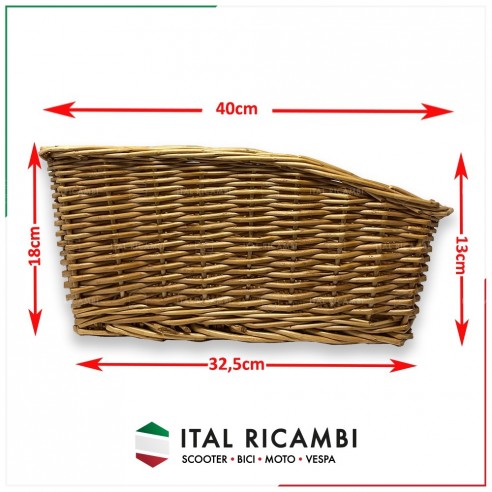 CESTO CESTINO POSTERIORE BICI IN VERO...