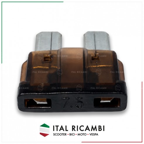 FUSIBILE LAMA 7,5 AMPERE MARRONE...