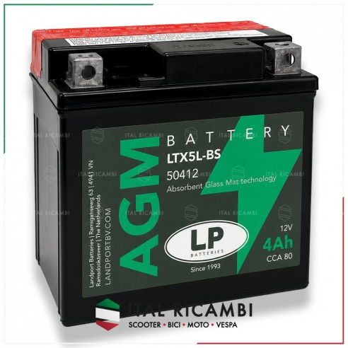 BATTERIA SCOOTER QUAD YTX5L BS 12V...
