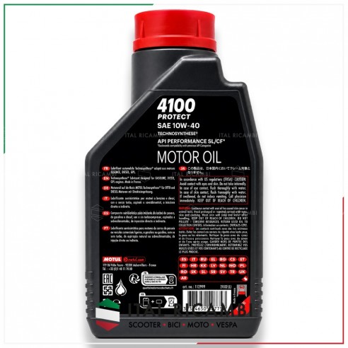 KIT 2 LITRI OLIO MOTUL 4100 PROTECT...