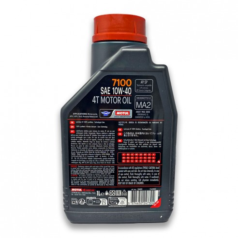 4 LITRI OLIO MOTUL MOTORE 10W 40 7100...